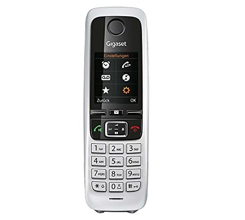 Gigaset C430HX - DECT-Telefon schnurlos für Router - Fritzbox, Speedport kompatibel - 1,8 Zoll Farbdisplay - Mobilteil mit Ladeschale, Schwarz-Silber