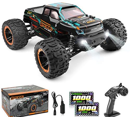 HAIBOXING Ferngesteuertes Auto 4WD RC Auto 1:16 36km/hHochgeschwindigkeits RC Monster Truck 2,4 GHz Rennwagen Wasserdicht Geländewagen Auto Spielzeug Geschenkfür Kinder und Erwachsene