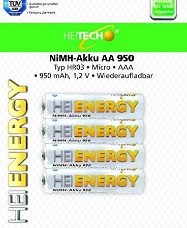 HEITECH AAA Akku Micro 950 mAh