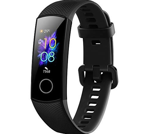 Honor Band 5 Fitness Armband mit Herzfrequenzmesser IP68 wasserdichter Aktivitäts Tracker Sportuhr Fitness-Schrittzähleruhr, Schwarz