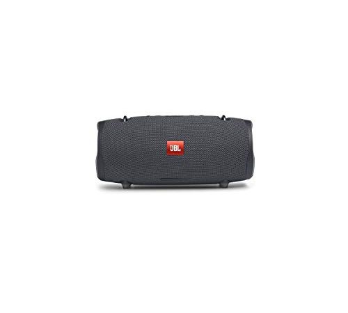 JBL Xtreme 2 Musikbox in Gun Metal – Wasserdichte, portable Stereo Bluetooth-Lautsprecher-Box mit integrierter Powerbank – Mit nur einer Akku-Ladung bis zu 15 Stunden Musikgenuss