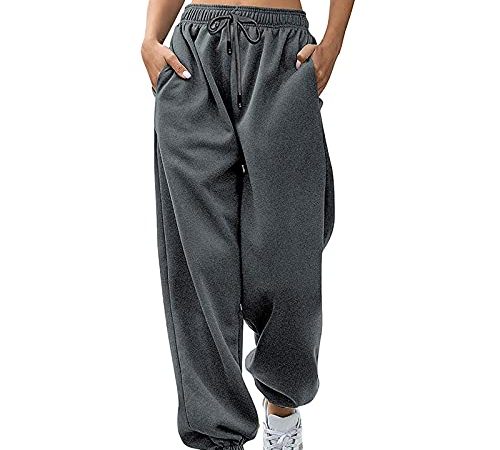 Jogginghose Damen Sporthose mit Schmetterlings Grafik Fitnesshose mit elastischer Taille Weite Hose mit weitem Bein Freizeithose mit Kordelzug Wanderhose Trainingshose Outdoorhose Trainingsanzug