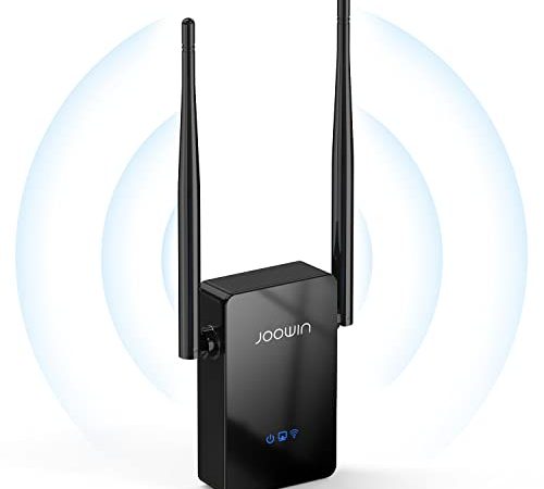 JOOWIN WLAN Verstärker WLAN Repeater 300mbps für Zuhause WiFi Booster Mit Repeater/Routers/AP Modus, LAN-Port, Kompatibel zu Allen WLAN Geräten