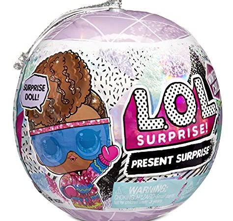 LOL Surprise Winter Chill Puppen - Mit 8 Überraschungen - Glitzernde Puppe, Outfit & Accessoires zum Sammeln - 2-in-1 Verpackung als Weihnachtsdeko und Mehr - Tolles Geschenk für Kinder ab 4 Jahren