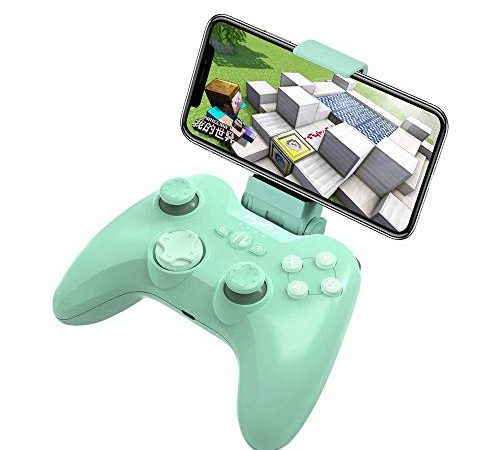 MFi Zertifizierter Kabelloser Spiele Controller für iPhone iOS, PXN Speedy 6603 Handy Joystick Gamepad für iPhone 13 12 11 ... 6 5, iPhone SE, X, XR, XS, Kompatibel mit iPad, iPod, Apple TV -Grün