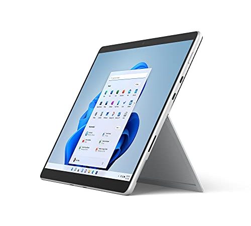 Microsoft Surface Pro 8, 13 Zoll 2-in-1 Tablet (Intel Core i5, 8GB RAM, 128GB SSD, Win 11 Home) Platin Grau