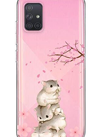 Oihxse kompatibel mit Galaxy S9+/S9 Plus Hülle,TPU Bumper mit Silikon Hülle Durchsichtig Schutzhülle Transparent Case Original Design Weich Slim rutschfest Stoßfest Süss Cartoon Handyhülle Cover（A1）