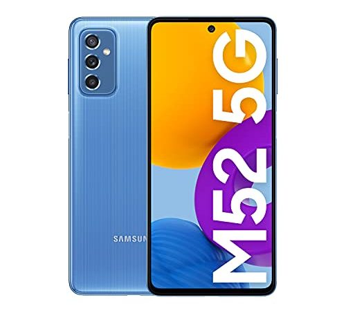 Samsung Galaxy M52 5G Smartphone ohne Vertrag Android 128 GB Blau