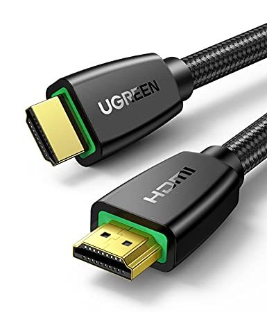 UGREEN HDMI Kabel 4K 60Hz UHD 2.0 HDMI ARC Kabel HDR 3D High Speed 18Gbps mit Ethernet vergoldet kompatibel mit TV Fernseher, Monitor, Blu-ray, PS5/PS4/PS3, Xbox Series S, Soundbar(2M)