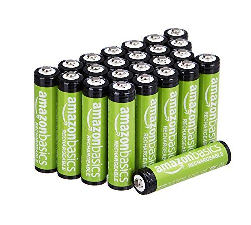 Amazon Basics AAA-Batterien, 800 mAh, wiederaufladbar, 24 Stück