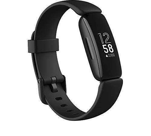 Fitbit Inspire 2 Gesundheits- & Fitness-Tracker mit einer 1-Jahres-Testversion Fitbit Premium, kontinuierlicher Herzfrequenzmessung & bis zu 10 Tagen Akkulaufzeit