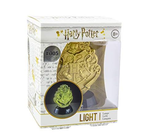 Harry Potter 3D Leuchte Icon Light Hogwarts Crest bedruckt, aus Kunststoff, in Geschenkverpackung. PP5919HP Gold