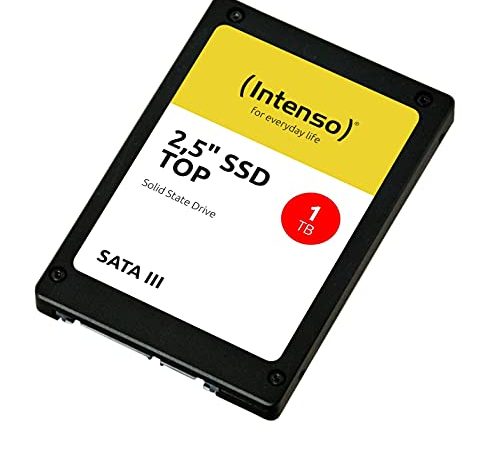 Intenso Interne 2,5" SSD SATA III Top, 1 TB, 520 MB/Sekunden, Schwarz