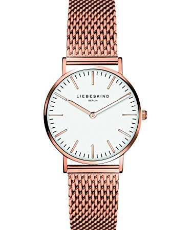 Liebeskind Berlin Damen Analog Quarz Armbanduhr mit Edelstahlarmband LT-0081-MQ