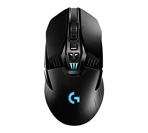 Logitech G903 LIGHTSPEED kabellose Gaming-Maus mit HERO 25K DPI Sensor, Wireless Verbindung, 140+ Stunden Akkulaufzeit, LIGHTSYNC RGB, POWERPLAY-kompatibel, PC/Mac - Schwarz