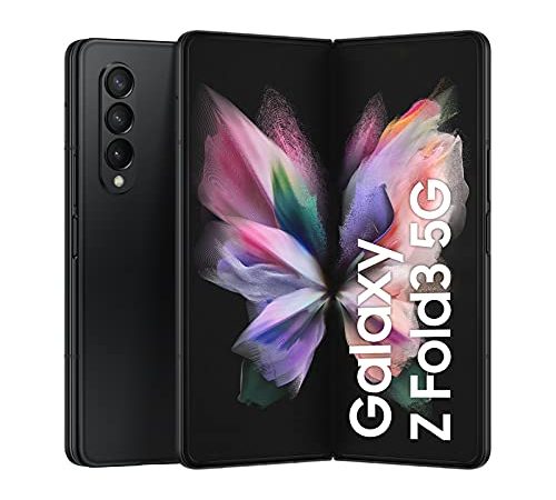 Samsung Galaxy Z Fold3 5G, faltbares Handy ohne Vertrag, flexibles, großes 7,6 Zoll Display, 256 GB Speicher, in Phantom Black inkl. 36 Monate Herstellergarantie [Exklusiv bei Amazon]