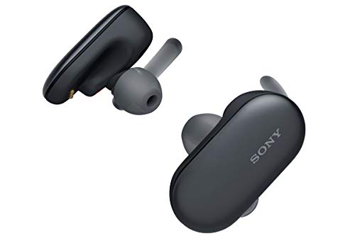 Sony WF-SP900 True Wireless Sport Kopfhörer (kabellos, IPX8 wasserdicht, Salzwassergeschützt, Bluetooth, 4GB Speicher) schwarz
