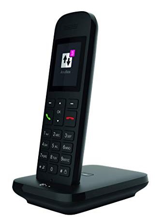 Telekom Sinus 12 in Schwarz Festnetz Telefon schnurlos, 5 cm Farbdisplay, beleuchtete Tastatur | Anschlussunabhängige Nutzung an Allen handelsüblichen Routern und Standardanschlüssen