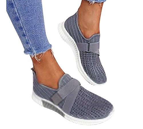 Laufschuhe Damen Schuhe Flach Outdoor rutschfest Freizeitschuhe Laufschuhe Sportschuhe Casual Atmungsaktiv Laufen Schuhe Joggingschuhe Hallenschuhe Große Größe Sport Bequem Damenschuhe Turnschuhe