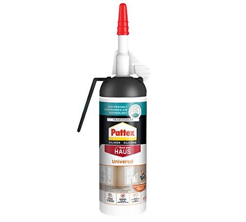 Pattex Universal Silikon Spender, Fugenfüller ohne Kartuschenpistole anwendbar, vielseitig einsetzbare Dichtmasse für innen & außen, 1 x 100ml