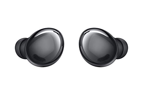 Samsung Galaxy Buds Pro, Kabellose Kopfhörer, Wireless Earbuds, ausdauernder Akku, 3 Mikrofone, Sound by AKG, 2-Wege-Lautsprecher inkl. Araree Clear Cover, Phantom Black (Deutsche Version)