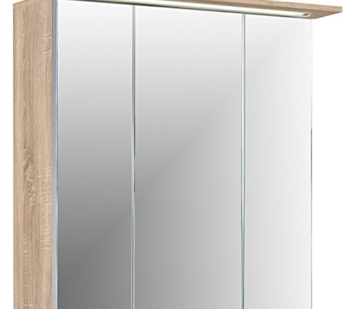 Schildmeyer Spiegelschrank Line up, 124912, sonomaeiche Dekor, 70,5 x 16 x 72,5 cm