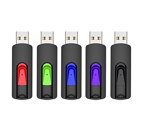 USB Stick 32GB 3.0 5 Stück, Vansuny USB Stick 3.0 32GB 5er Pack, USB 3.0 32GB Speicherstick Datenspeicher-Backup für PC/Mac/ Desktop/Laptop/Spielekonsolen(32GB,5er Pack)