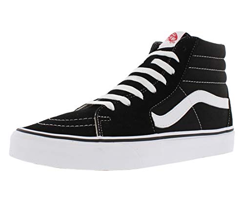 Vans Unisex-Erwachsene Sk8-hi Classic Suede/Canvas Sneaker, Schwarz Black Black White, 40.5 EU