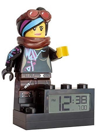 Wecker Lego Movie 2 Wyldstyle, digitales LCD Display mit Hintergrundbeleuchtung, Weck- und Schlummerfunktion, ca. 24 cm