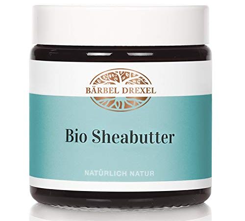 BÄRBEL DREXEL® Sheabutter Bio Unraffiniert Kaltgepresst (100ml) Bio-Sheabutter Rein & Natürlich, Pur 100% Vegane Bio Herstellung Deutschland Premium Shea Butter Parfümfrei Ohne Zusätze Körperbutter