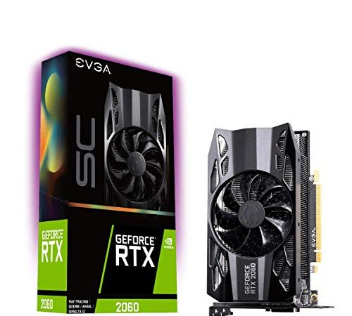 EVGA GeForce RTX 2060 SC GAMING, 6GB GDDR6, HDB Lüfter, Grafikkarte 06G-P4-2062-KR, Schwarz