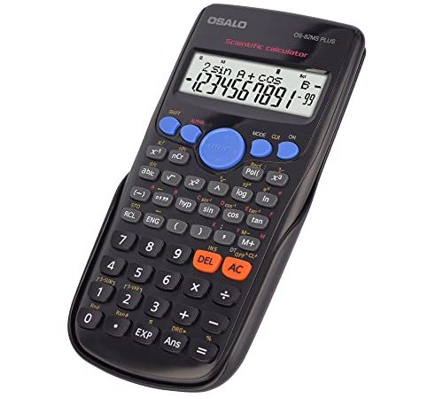 OSALO Wissenschaftlicher Taschenrechner 240 Funktionen groÃŸes Display fÃ¼r die Mittelschule (OS 82MS Plus)
