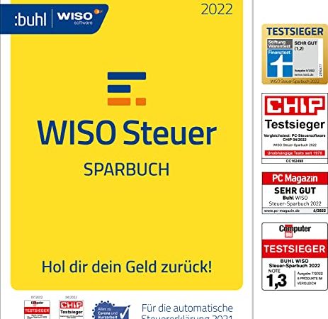 WISO Steuer-Sparbuch 2022 (für Steuerjahr 2021|PC Aktivierungscode per Email)