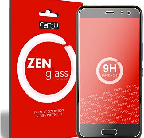 ZenGlass [2 Stück Flexible Glas-Folie kompatibel mit HTC U11 Life Schutzfolie I Display-Schutzfolie 9H I (Kleiner Als Das Gewölbte Display)