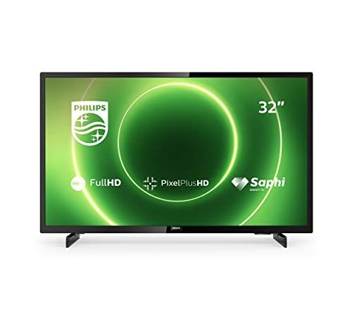 Philips TV 32PFS6805/12 32-Zoll Fernseher (Full HD LED TV, Pixel Plus HD,HDR 10,Saphi Smart TV,Full-Range-Lautsprecher,3 x HDMI, 2 x USB, Ideal für Gaming) - Schwarz Glänzend [Modelljahr 2020]