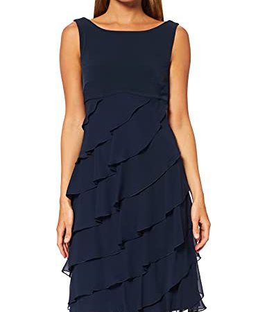 Swing Damen Olivia Kleid, Blau (Marine 300), 40 (40)