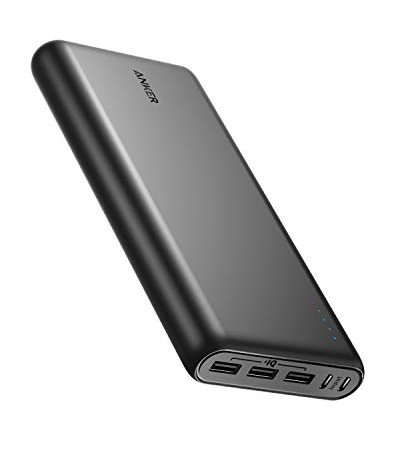 Anker 337 Powerbank (PowerCore 26K) 26800mAh Power Bank Externer Akku mit Dual Input Ladeport, Schnell Wiederaufladbar, 3 USB Ports für iPhone XR/XS/X / 8/7, iPad, Samsung Galaxy, und mehr