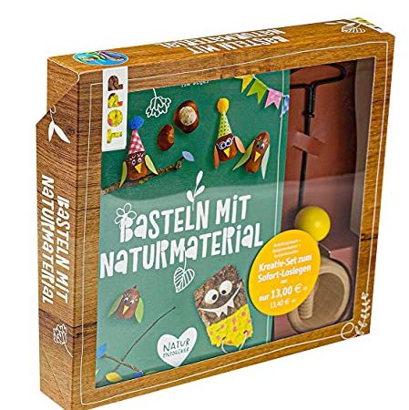 Kreativ-Set Basteln mit Naturmaterial: Buch mit Grundlagen und Bastelideen sowie Kastanienhalter und Kastanienbohrer (Buch plus Material)