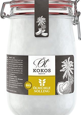 Ölmühle Solling Bio Kokosöl nativ im Bügel-Glas 1000ml