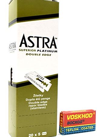 Astra Rasierklingen 100er Pack und 5 kostenlose Rasierklingen Voskhod