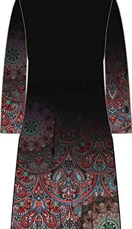 Desigual Damen 18wwvky22000 Kleid, Schwarz, 26 Kurz EU