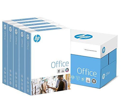 HP Kopierpapier Office CHP110: 80 g DIN-A4, 2500 Blatt (5x500) matt, weiß – Allround Kopierpapier für Büro