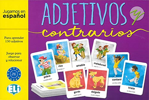 Klett Sprachen GmbH Adjetivos y contrarios. Gamebox: Spiel à 2 x 65 Karten mit Adjektiven und ihren Gegensätzen, 1 Joker- und 1 Ereigniskarte + Spielanleitung