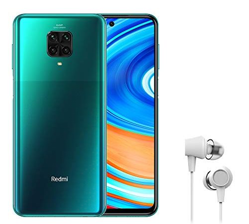 Xiaomi Redmi Note 9 Pro Smartphone 4G (6.67 Zoll, 6GB RAM, 64GB Speicher, 5020mAh, Quad Camera, NFC), tropical green [deutsche Version]