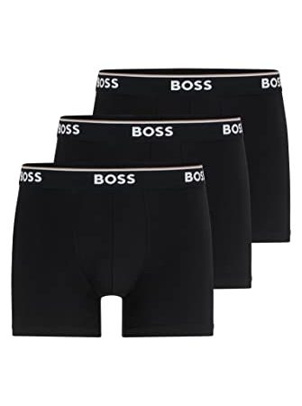 BOSS Herren Boxer Briefs, 3er Pack, Black, L