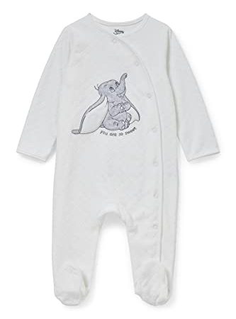 C&A Baby Unisex Pyjamas Onesie Regular Fit Verziert Dumbo weiß 68