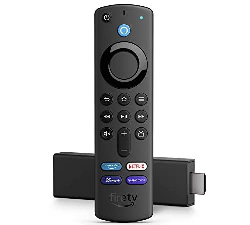 Fire TV Stick 4K, Zertifiziert und generalüberholt, mit Alexa-Sprachfernbedienung (mit TV-Steuerungstasten)