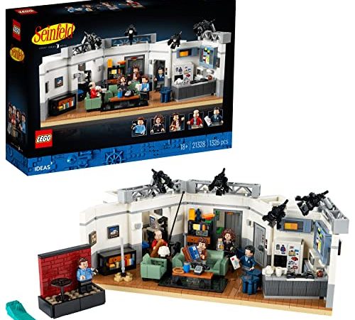 LEGO 21328 Ideas Seinfeld Apartment Set für Erwachsene, Geschenkidee mit Jerry Seinfeld als Minifigur