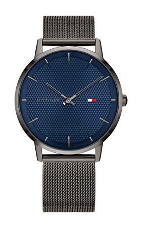 Tommy Hilfiger Analog Quarzuhr für Herren mit Rotguss Edelstahl-Mesh-Gliederarmband - 1791656