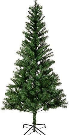 Amazon Basics künstlicher Weihnachtsbaum, 418 Zweige, mit Metallständer, 180 cm Höhe